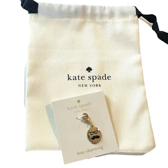 🌀 kate spade How Charming Mustache Charm - Picture 3 of 9